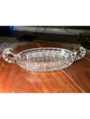 Antique 1910 Vintage Imperial Glass Relish Dish